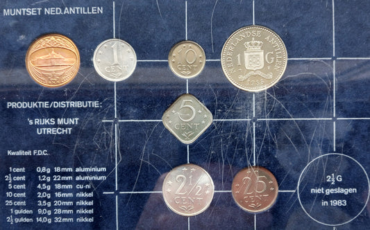 Antyle Holenderskie Zestaw menniczy 1983