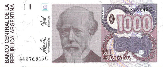 Argentyna 1 000 Austral 1990 - UNC