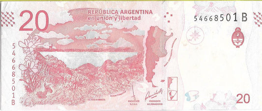 Argentyna 20 Peso 2017 - UNC