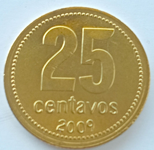 Argentyna 25 Centavo 2009
