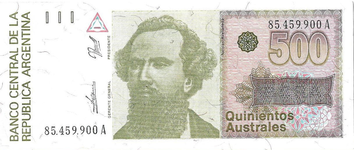 Argentyna 500 Austral 1990 - UNC