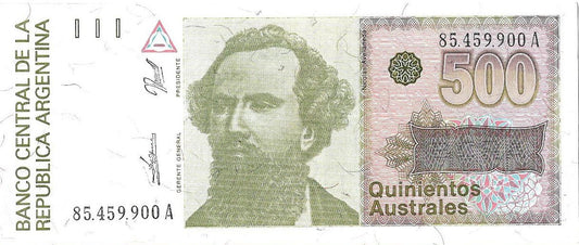 Argentyna 500 Austral 1990 - UNC