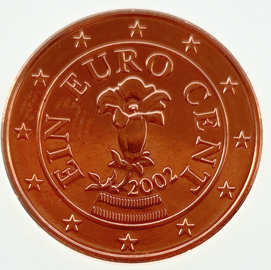 Austria 1 Euro Cent 2002 (goryczka)