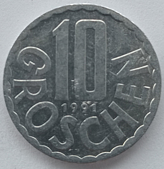 Austria 10 Groszy 1991