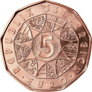 Austria 5 Euro 2016  Nowy Rok: Koncert Orkiestry Filharmonicznej