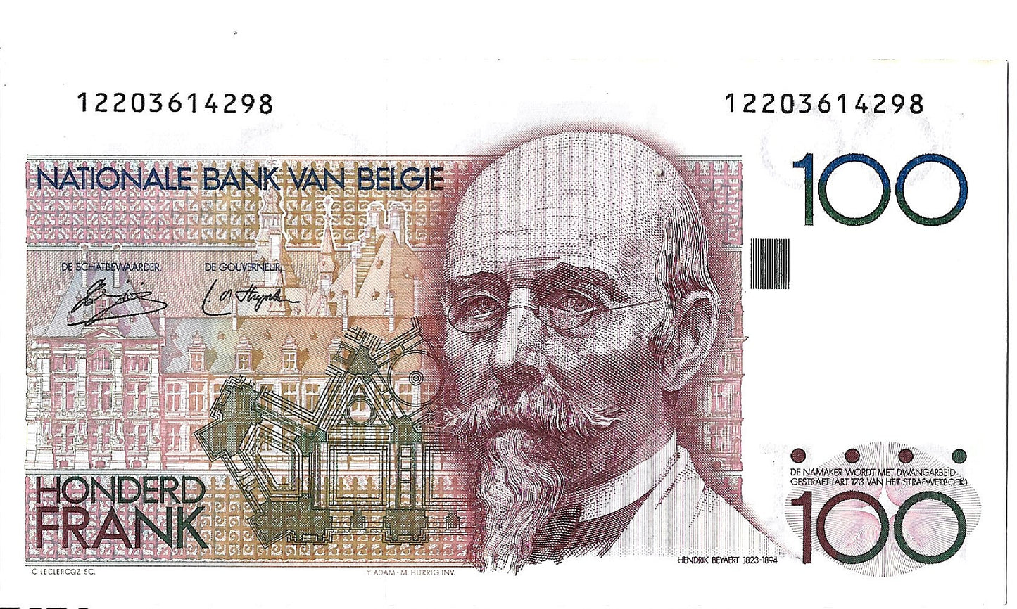 Belgia 100 Frank  - UNC