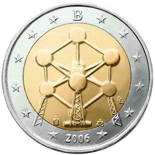 Belgia 2 euro 2006 Atomium- symbol Brukseli