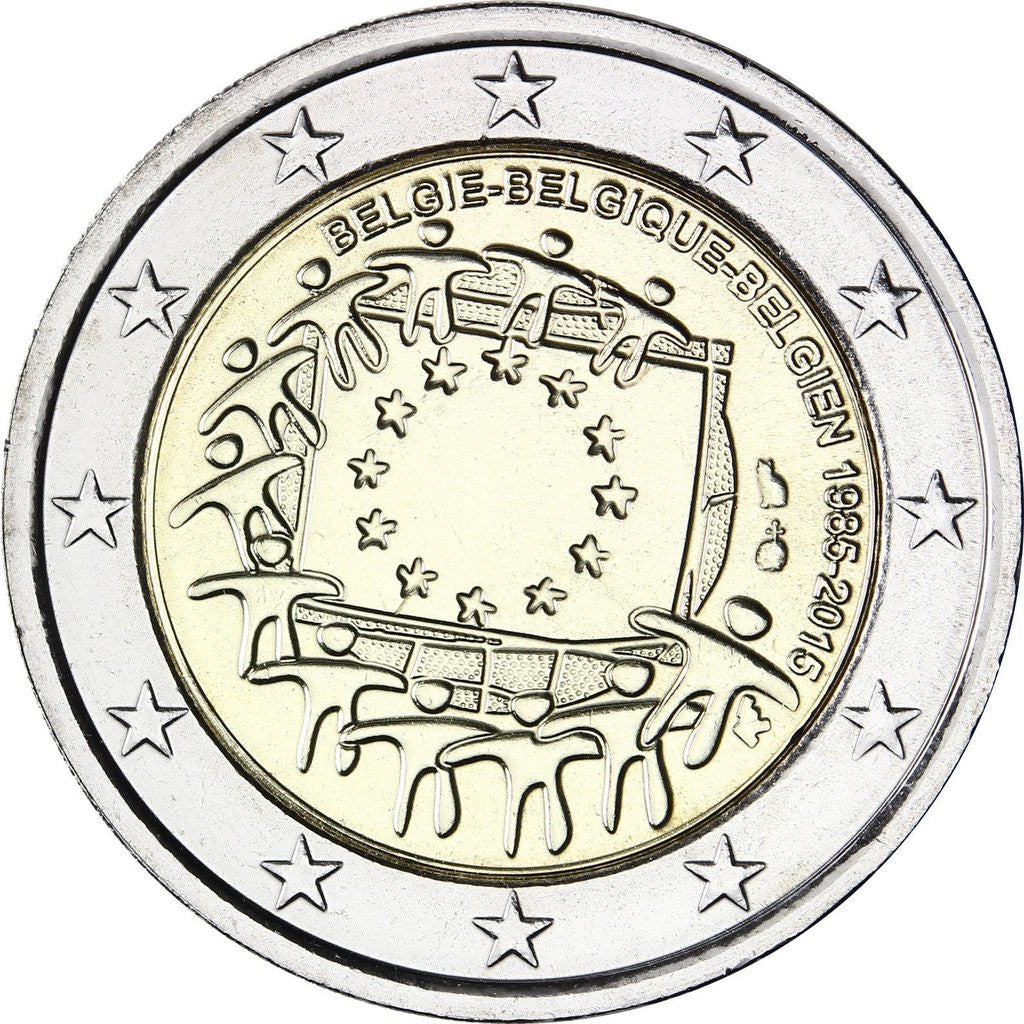 Belgia 2 euro 2015 30-lecie istnienia flagi europejskiej (Belgia)