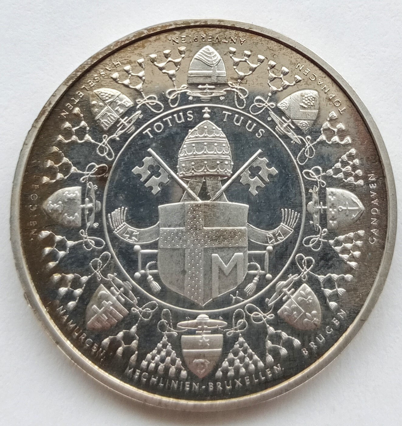 Belgia Medal pamiątkowy 1985  JAN PAWEŁ II