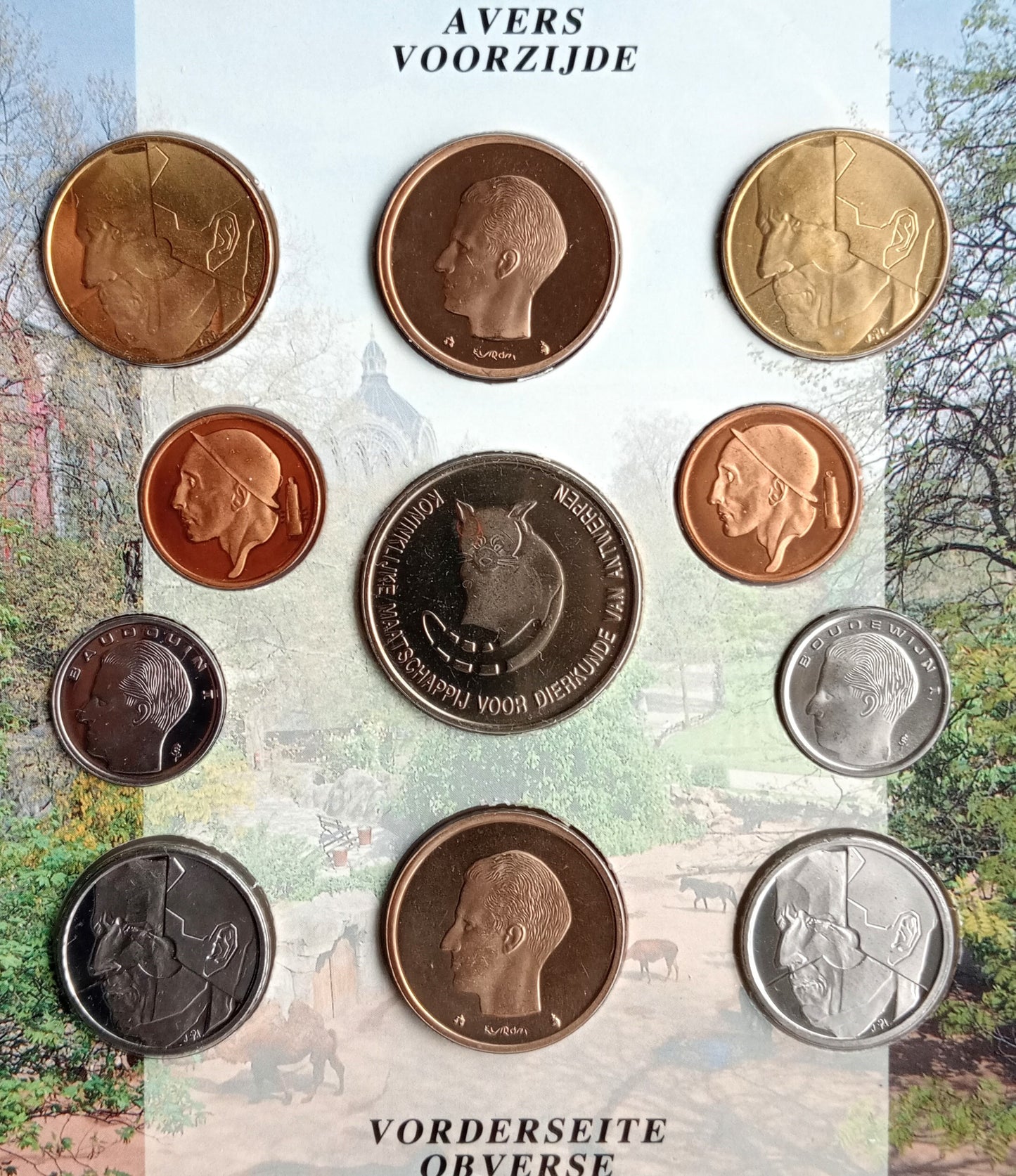 Belgia Różne euro zestaw menniczy 1993