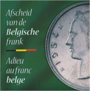 Belgia Zestaw menniczy 2001 - Pożegnanie z frankiem belgijskim