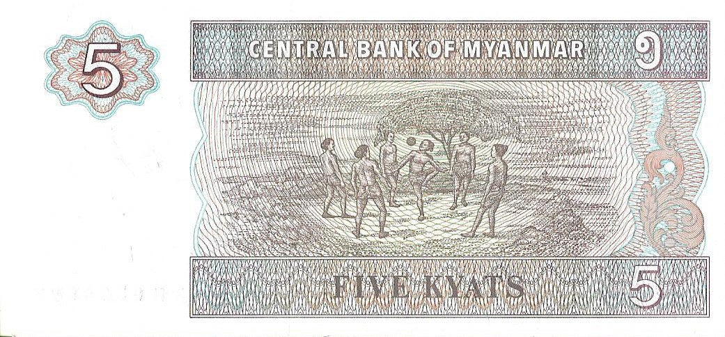 Birma 5 Kiat 1997 - UNC