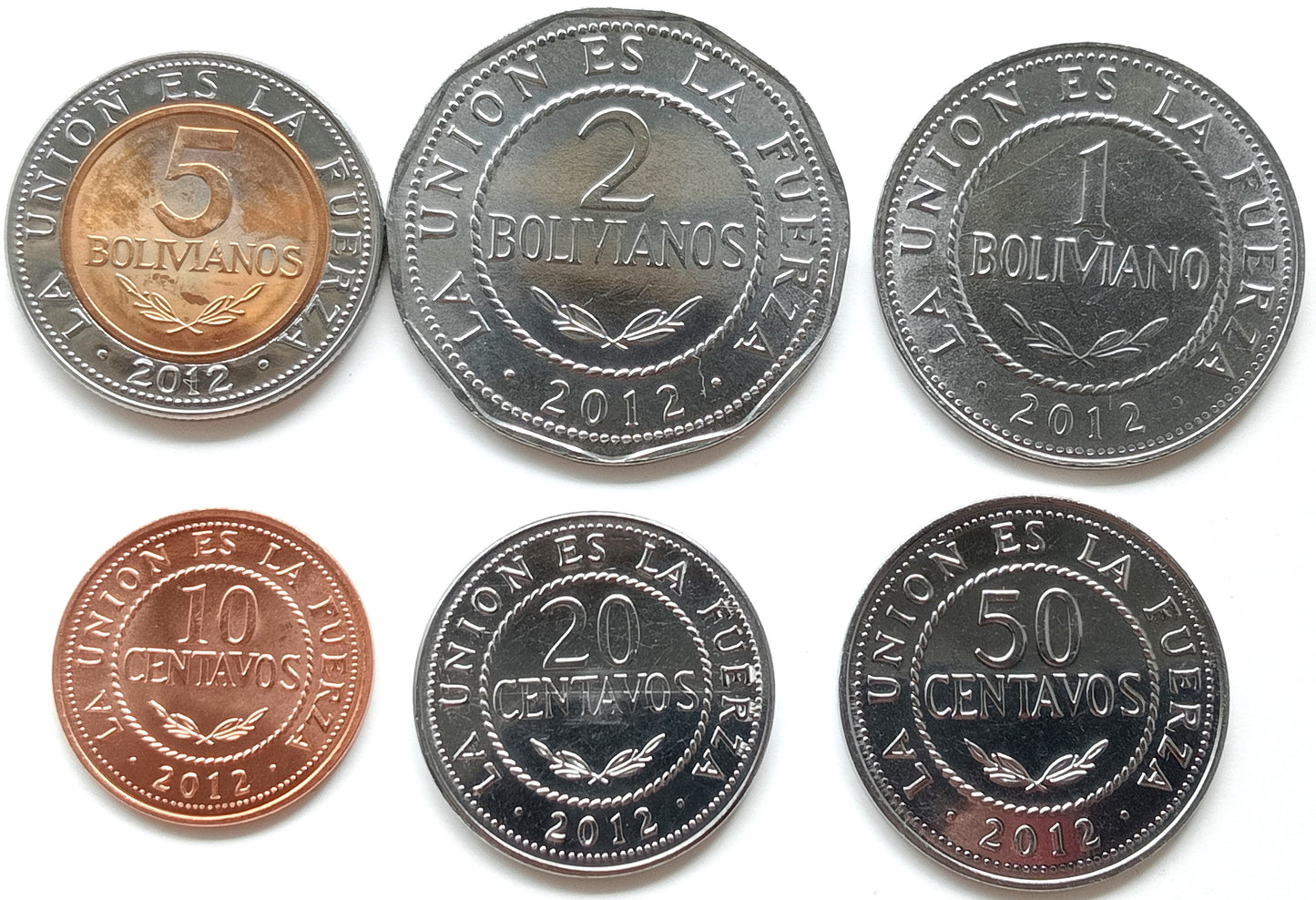Boliwia zestaw monet 2012