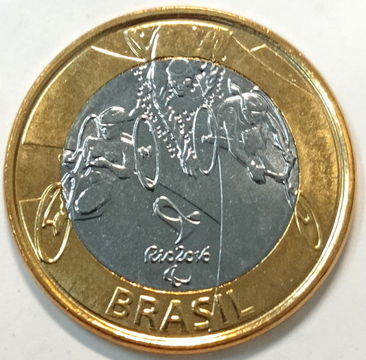 Brazylia 1 Real 2014 XXXI Letnie Igrzyska Olimpijskie 2016  - paratriatlon