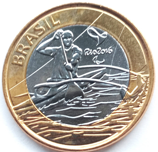 Brazylia 1 Real 2015 XV Letnie Igrzyska Paraolimpijskie, Rio de Janeiro 2016 - wioślarstwo paraolimpijskie