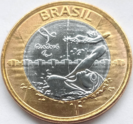 Brazylia 1 Real 2016 XV Letnie Igrzyska Paraolimpijskie, Rio de Janeiro 2016 - pływanie paraolimpijskie