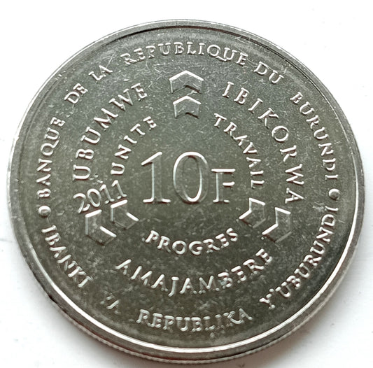 Burundi 10 Franków 2011