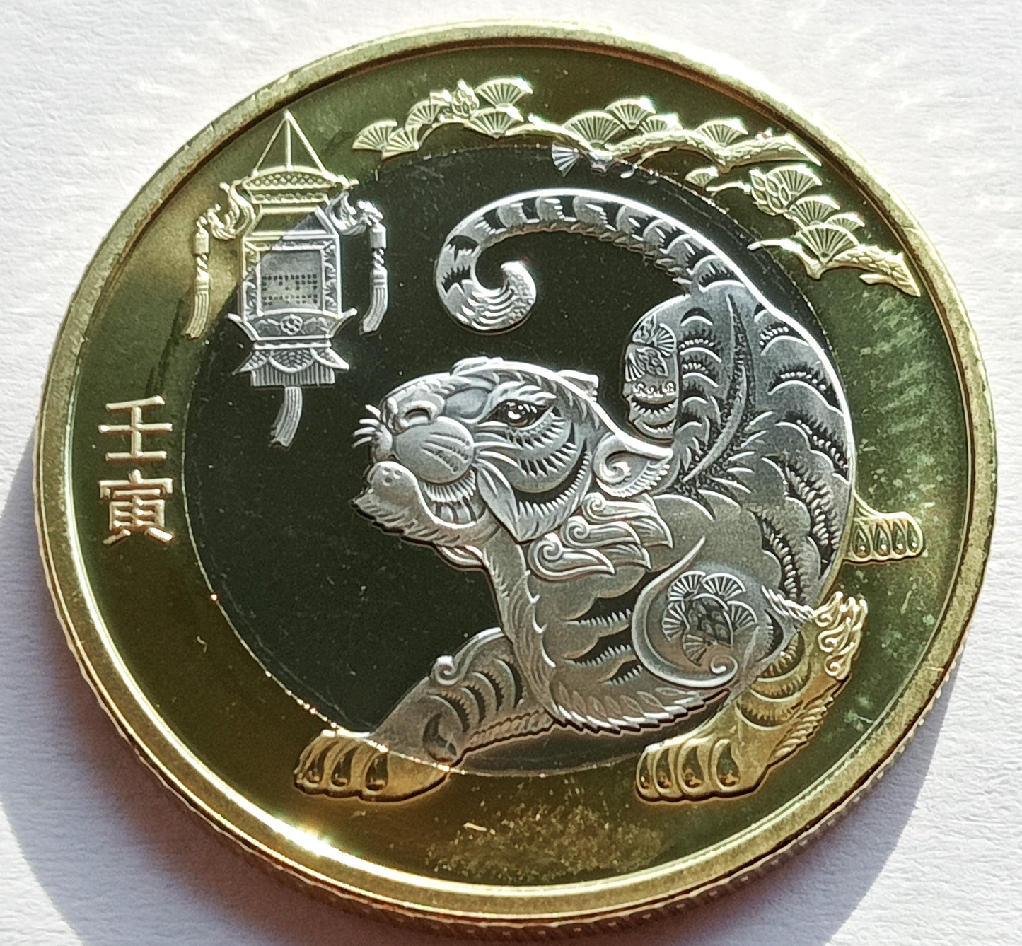 Chiny 10 Yuan 2022 Rok Tygrysa