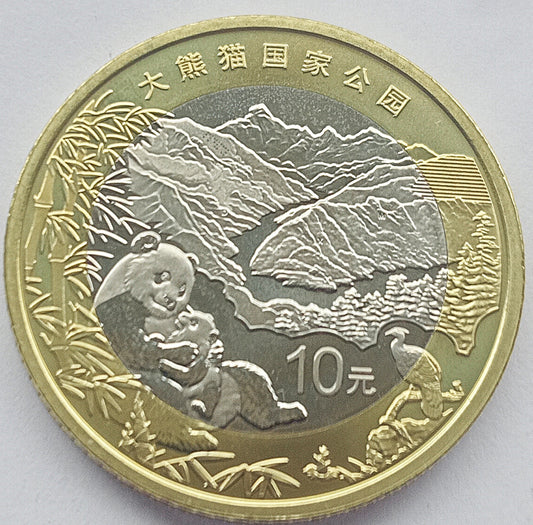 Chiny 10 Yuan 2023 Park Narodowy Wielkiej Pandy