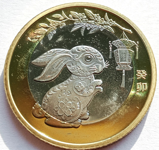 Chiny 10 Yuan 2023 Rok Królika