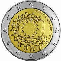 Cypr 2 euro 2015 30-lecie istnienia flagi europejskiej (Cypr)
