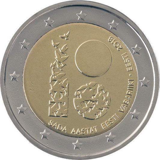 Estonia 2 euro 2018 Pierwsze stulecie istnienia Republiki Estońskiej (1918-2018)