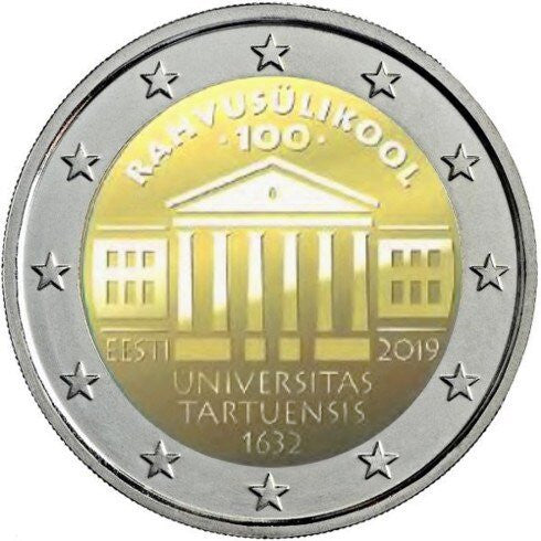Estonia 2 euro 2019 Uniwersytet w Tartu