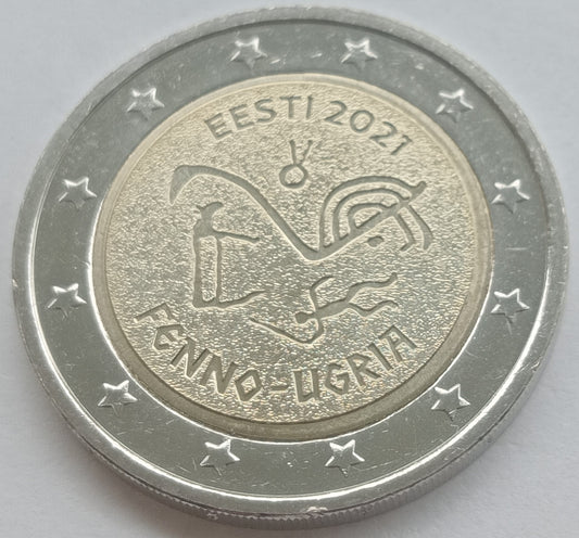 Estonia 2 euro 2021 Ludy ugrofińskie