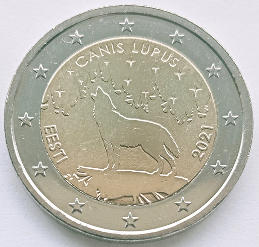 Estonia 2 euro 2021 Wilk