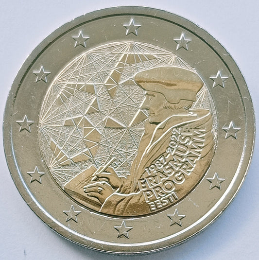 Estonia 2 euro 2022  35 lat programu Erasmus