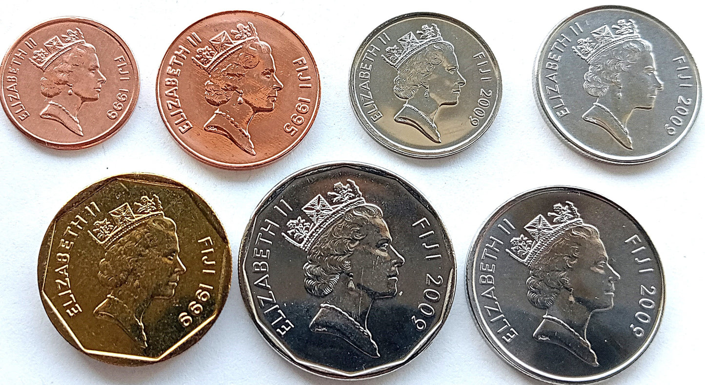 Fidżi zestaw monet - centy i dolar