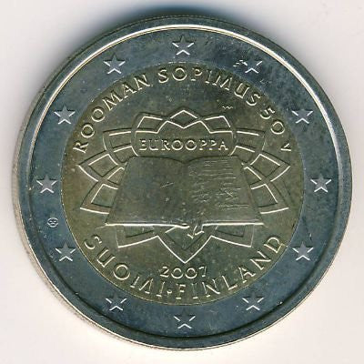 Finlandia 2 euro 2007 50-lecie Traktatu Rzymskiego (Finlandia)