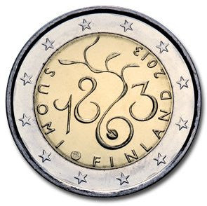 Finlandia 2 euro 2013 150 rocznica pierwszej sesji parlamentarnej Finlandii