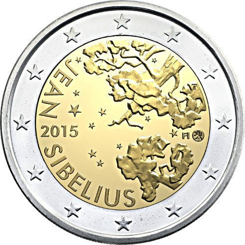 Finlandia 2 euro 2015 150 rocznica urodzin Jeana Sibeliusa