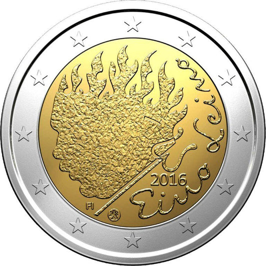 Finlandia 2 euro 2016 90 rocznica śmierci Eino Leino