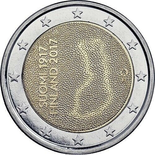 Finlandia 2 euro 2017 100 lat niepodległości Finlandii