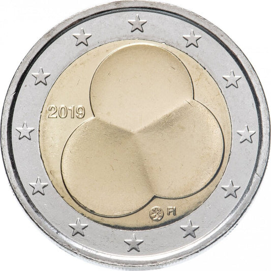 Finlandia 2 euro 2019 100-lecie fińskiej konstytucji