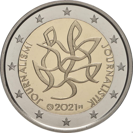 Finlandia 2 euro 2021 Dziennikarstwo