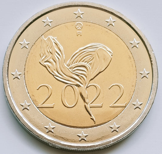 Finlandia 2 euro 2022 100-lecie Narodowego Baletu Finlandii