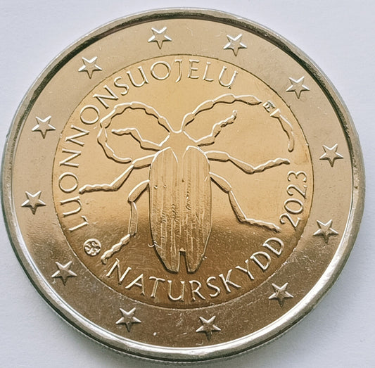 Finlandia 2 euro 2023 Rocznica pierwszej fińskiej ustawy o ochronie przyrody