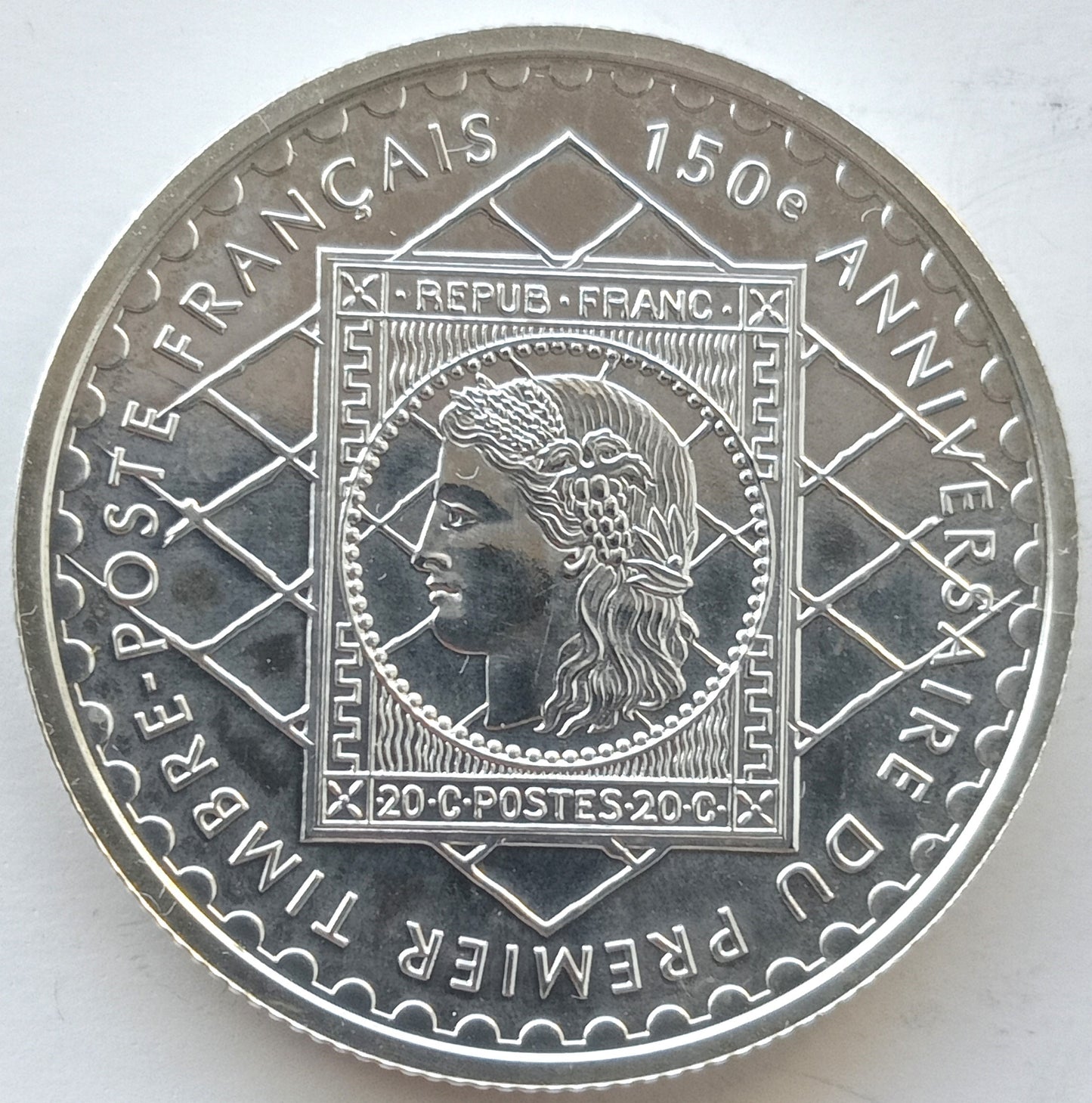 Francja 1 Frank 1999 150. rocznica powstania francuskiego znaczka pocztowego