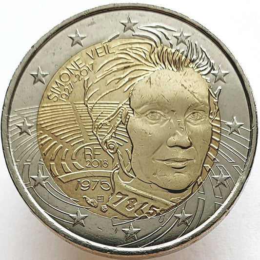 Francja 2 euro 2018 Simone Veil