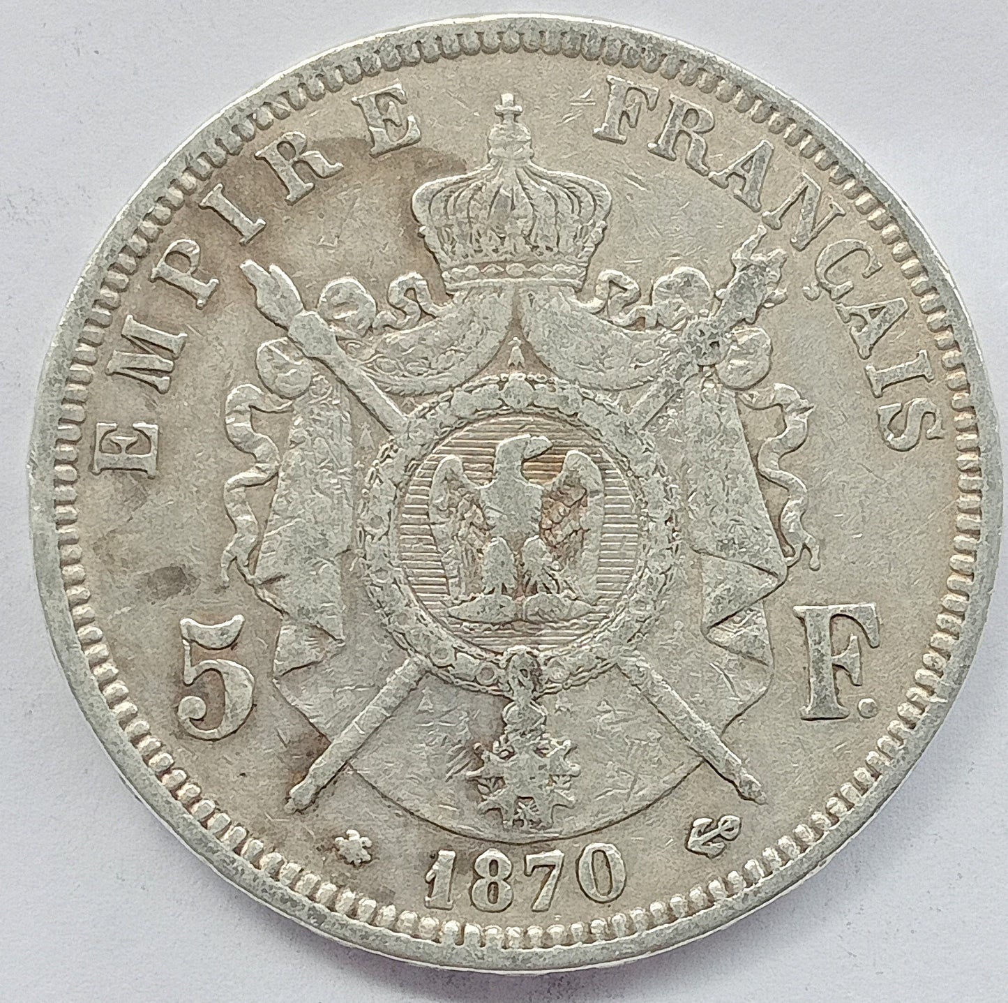Francja 5 Frank 1870