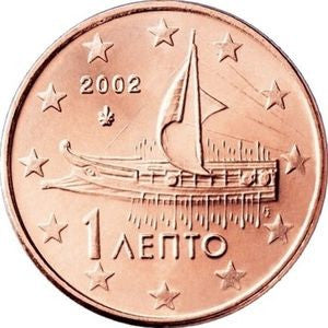Grecja 1 Euro Cent 2002