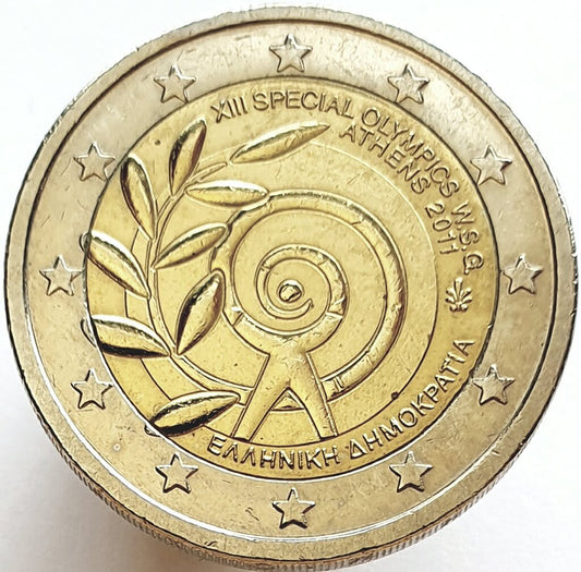 Grecja 2 euro 2011 Światowe Letnie Igrzyska Olimpiad Specjalnych w Atenach