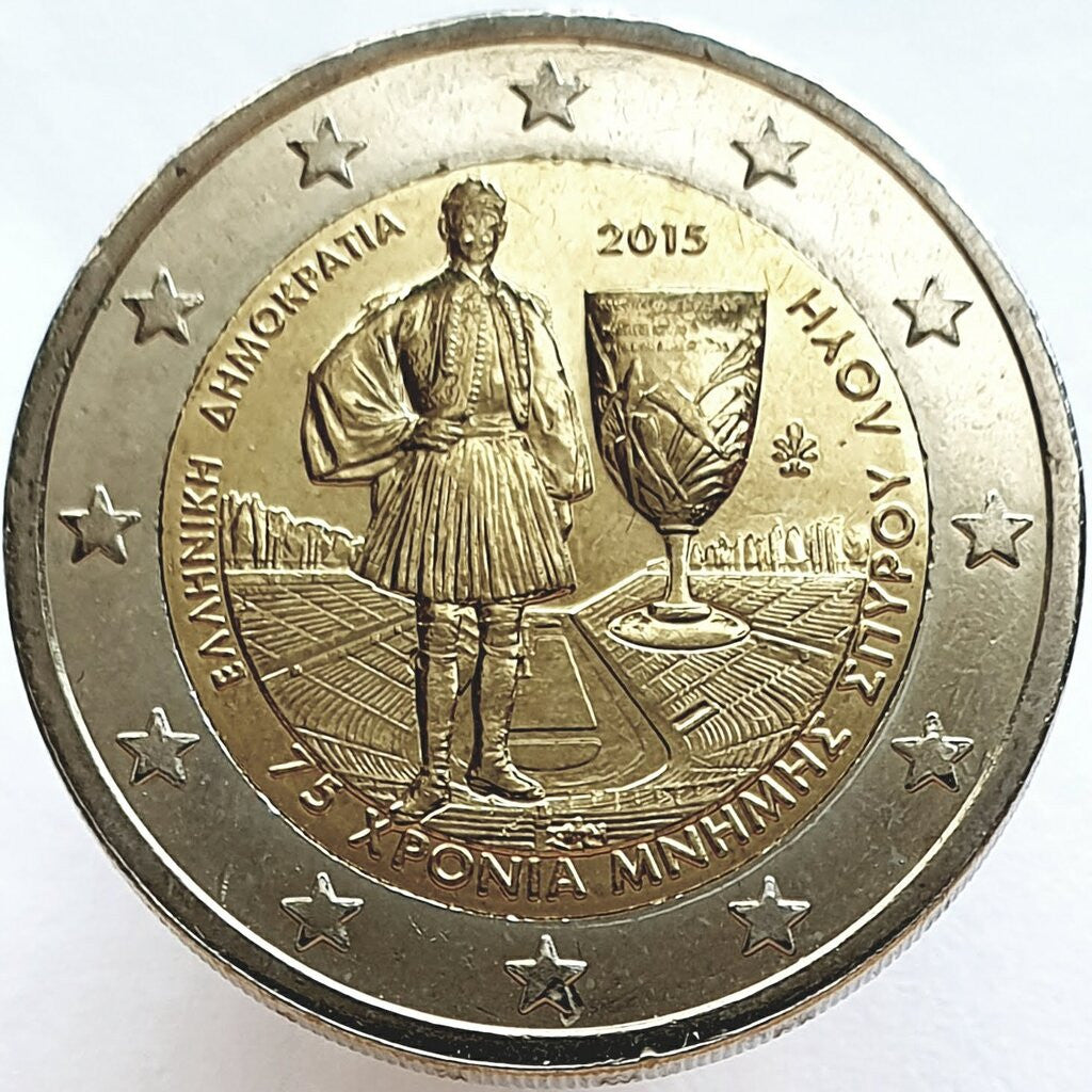 Grecja 2 euro 2015 Pamięci Spiridona „Spirosa” Luisa w 75 rocznicę śmierci