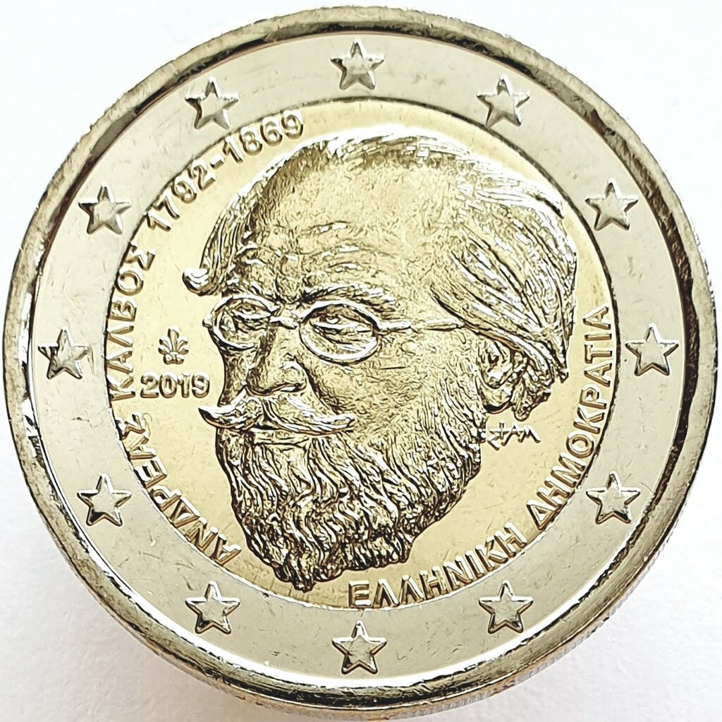 Grecja 2 euro 2019 Andreas Kalvos