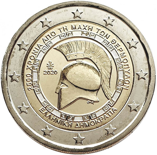 Grecja 2 euro 2020 2500 rocznica bitwy pod Termopilami