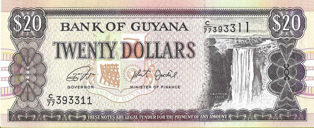 Gujana 20 Dolarów 2018 - UNC