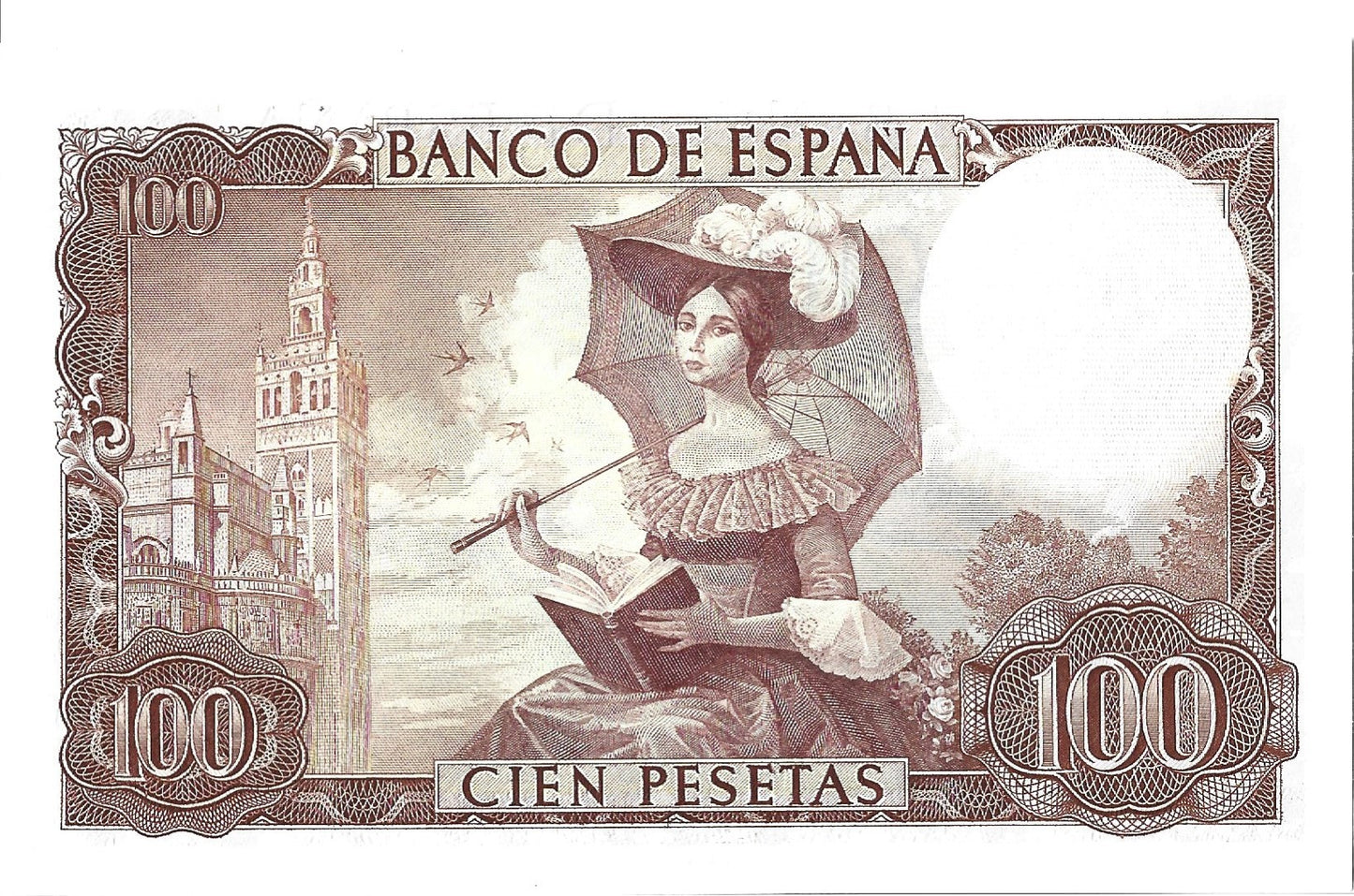 Hiszpania 100 Peseta 1965  - UNC